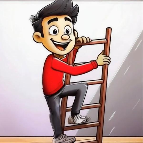 Steig auf die Leiter